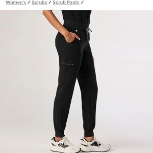 Figs Black Zamora Jogger Scrub Pants